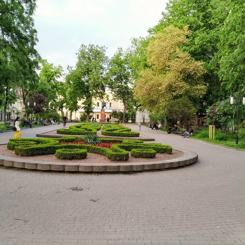 Quiet afternoon in Ivano-Frankivsk, Ukraine, May 2021.