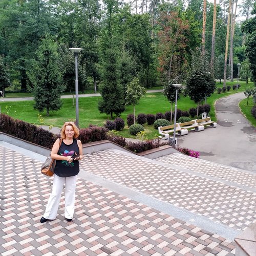 An afternoon concert at Bucha Municipal Park in August 2020.